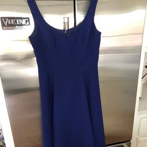 Black Halo fit and flare 8 royal blue dress